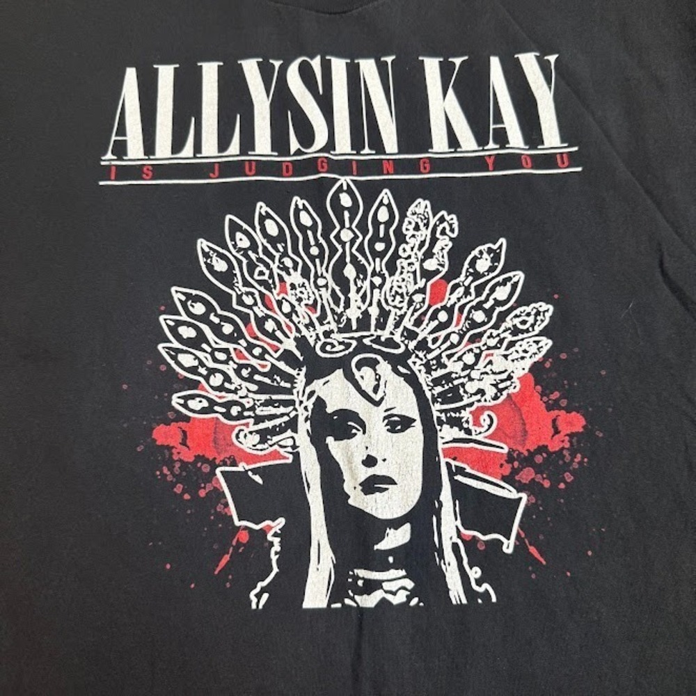 Allysin Kay Is‎ Judging You T Shirt Mens 2XL Black Wrestling Graphic Tee